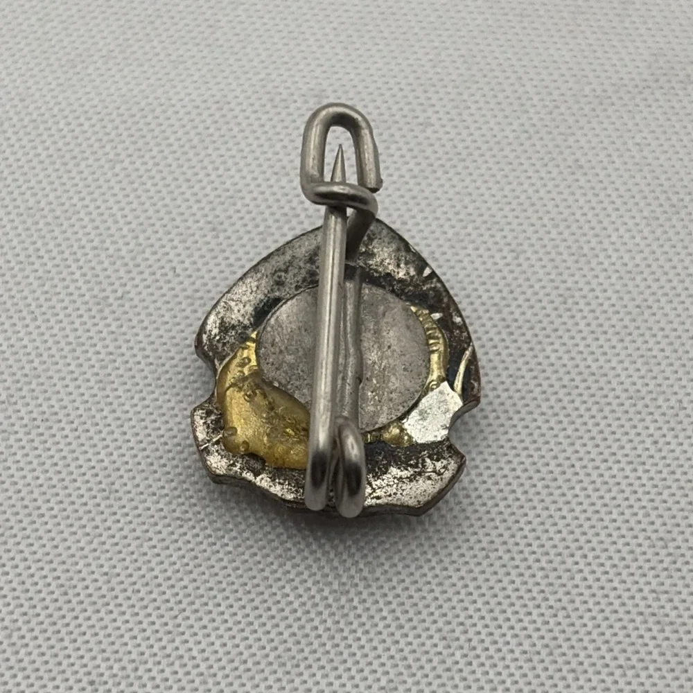 Vintage Luxembourg Shield Crest Tiny Lapel Hat Pin